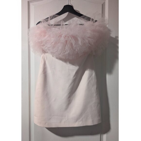 Zara | Voluminous Tulle Mini Dress In Pink - Picture 2 of 15